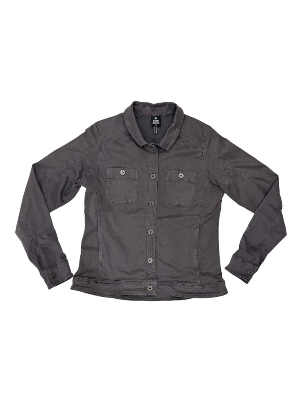 KÜHL Kultivatr Jacket Women's Medium Gray Cotton Blend Utility Shirt Jacket